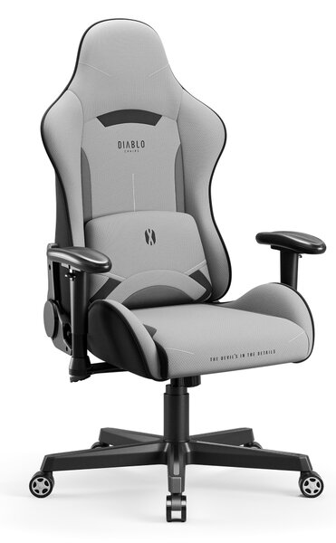 Poltrona da gaming in tessuto grigio Diablo X-Starter
