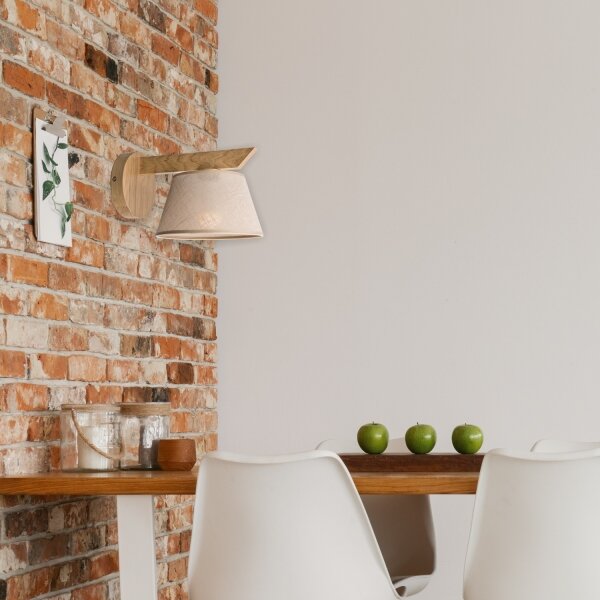 Lampada da parete ANTONIO 1xE14/40W/230V rovere