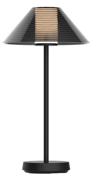 Lampada da tavolo LED dimmerabile SERENGETI LED/3,4W/5V USB 3600 mAh IP44 nero