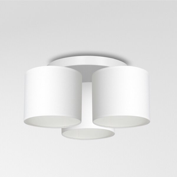 Lampadario a plafone ARDEN 3xE27/60W/230V bianco