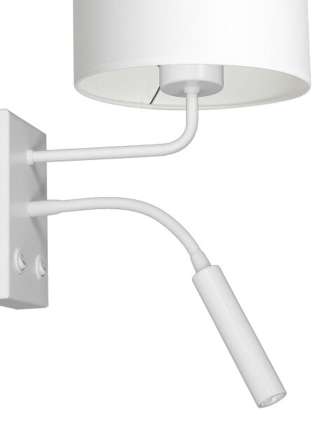 Lampada da parete ARDEN 1xE27/60W+1xG9/8W/230V bianca