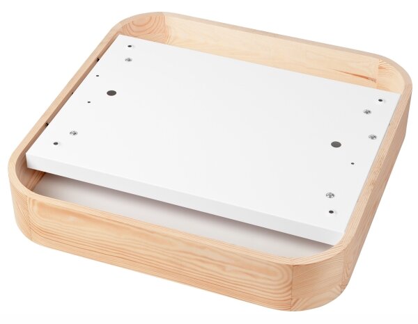 Plafoniera NATURAL SQUARE 4xE27/15W/230V 45x45 cm pino