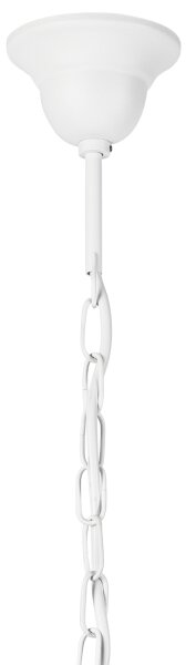 Lampadario a sospensione con catena DONATO 3xE14/40W/230V bianco