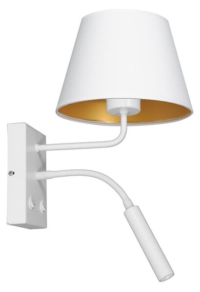 Lampada da parete ARDEN 1xE27/60W+1xG9/8W/230V bianco/oro