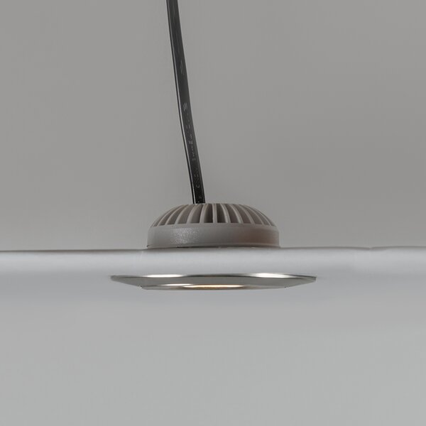 Set di 3 faretti da incasso in acciaio con LED IP44 - Relax LED