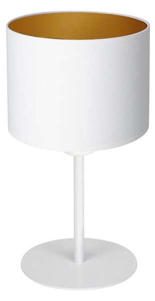 Lampada da tavolo ARDEN 1xE27/60W/230V diametro 18 cm bianco/oro