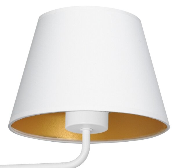 Lampada da parete ARDEN 1xE27/60W/230V bianco/oro
