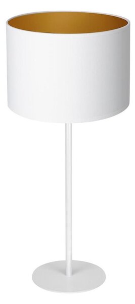 Lampada da tavolo ARDEN 1xE27/60W/230V diametro 25 cm bianco/oro