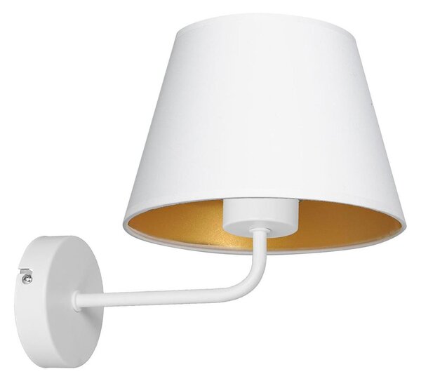 Lampada da parete ARDEN 1xE27/60W/230V bianco/oro