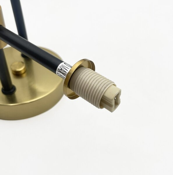 Plafoniera TESSA 4xG9/5W/230V ottone/nero fumé