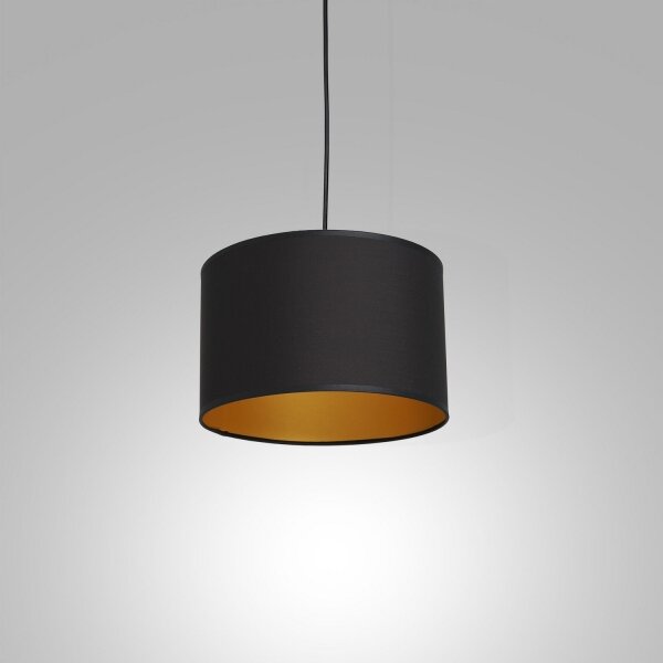 Lampadario su corda ARDEN 1xE27/60W/230V d. 25 cm nero/dorato