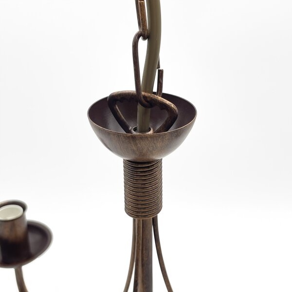 Lampadario a catena ANTON 3xE14/15W/230V finitura bronzo