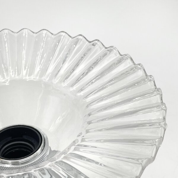 Lampadario a soffitto TRISH 1xE27/15W/230V cromo lucido/trasparente