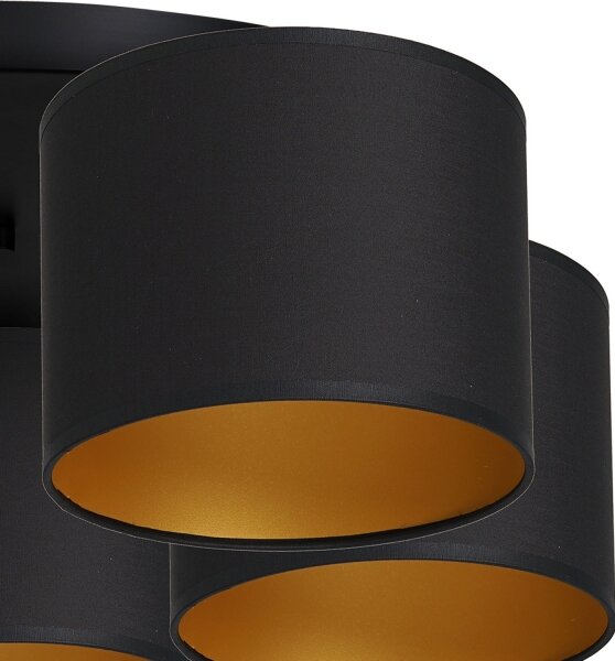 Plafoniera ARDEN 5xE27/60W/230V oro nero