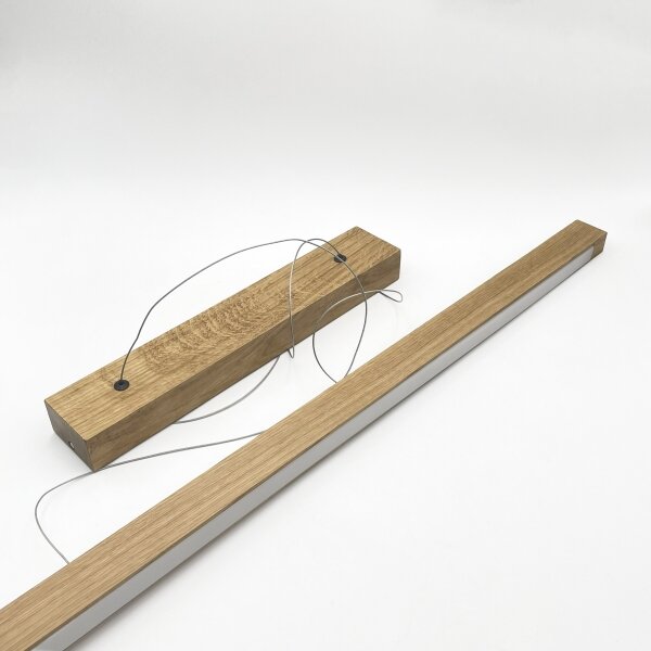 Lampadario LED a cavo VERDE LED/18W/230V 3000K 106 cm rovere