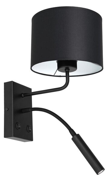 Lampada da parete ARDEN 1xE27/60W+1xG9/8W/230V nero/bianco