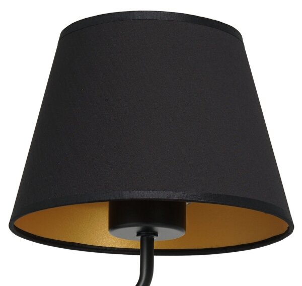 Lampada da parete ARDEN 1xE27/60W/230V nero/oro