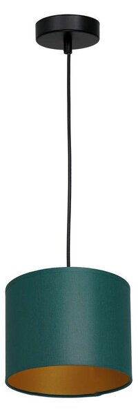 Lampadario a sospensione con filo ARDEN 1xE27/60W/230V diametro 18 cm verde/oro