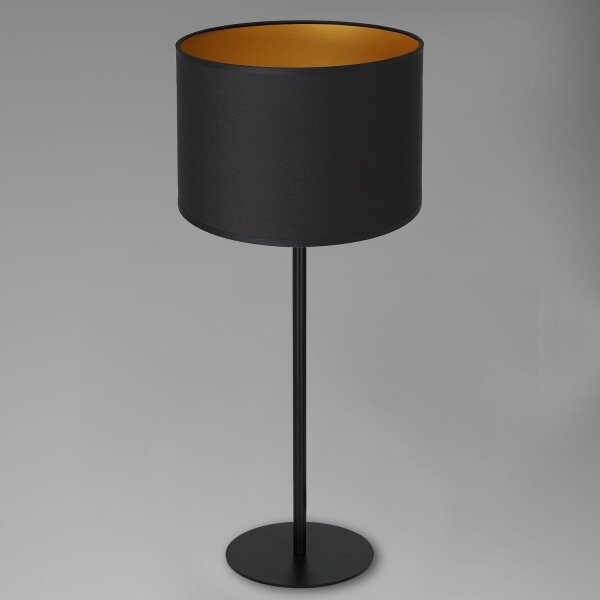 Lampada da tavolo ARDEN 1xE27/60W/230V d. 25 cm nero/oro
