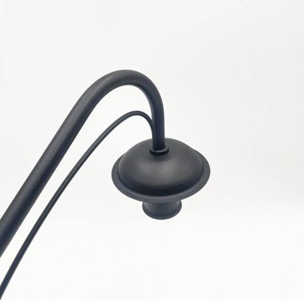 Lampadario a sospensione con catena ANTON 8xE14/60W/230V nero