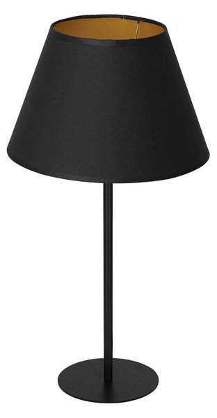 Lampada da tavolo ARDEN 1xE27/60W/230V d. 30 cm nero/oro
