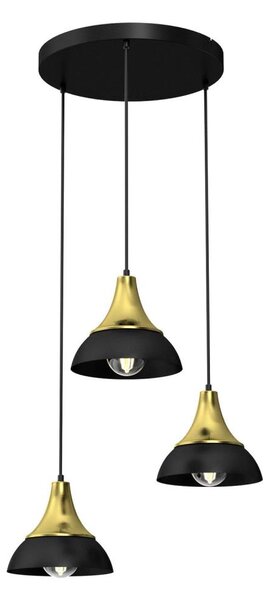 Lampadario a sospensione con filo NERGIS 3xE27/60W/230V