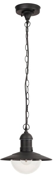 Brilagi - Lampada sospesa per esterni MOLDE 1xE27/60W IP44 nera
