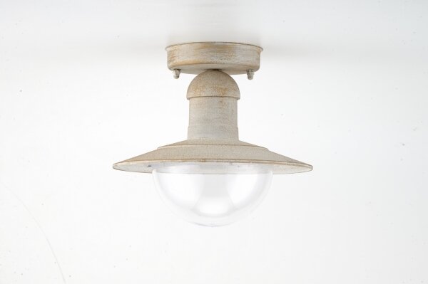 Brilagi - Plafoniera da esterno MOLDE 1xE27/60W IP44 bianco/patina