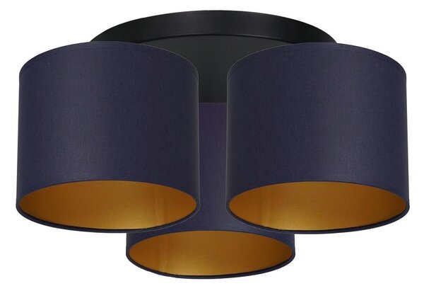 Lampadario a plafone ARDEN 3xE27/60W/230V viola/oro