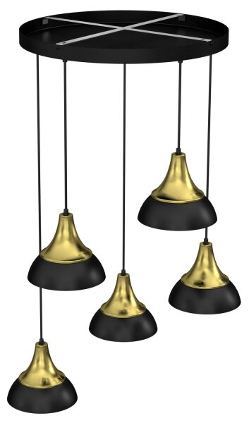 Lampadario a sospensione con filo NERGIS 5xE27/60W/230V