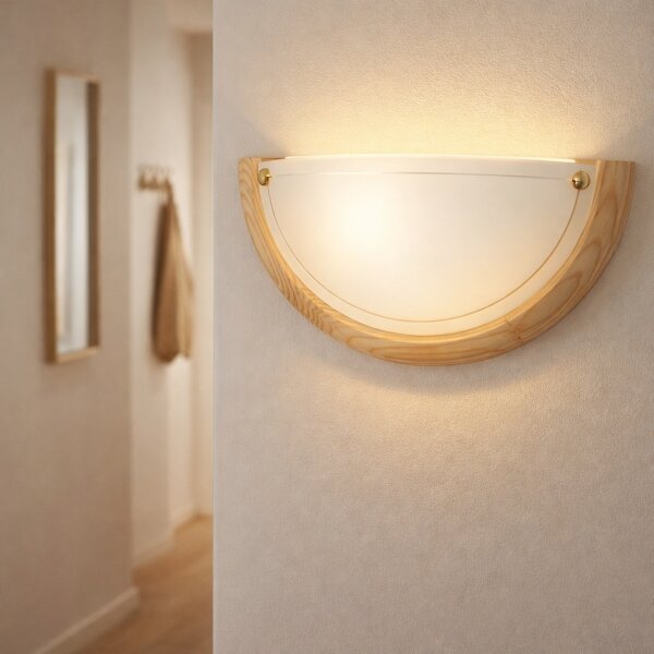 Brilagi - Lampada da parete ORBIS 1xE27/60W/230V 30 cm pino