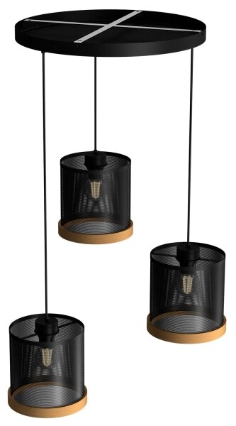 Lampadario a sospensione con filo BERIL 3xE27/60W/230V