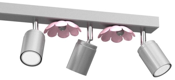 Faretto FLOWER 6xGU10/8W/230V cromo opaco
