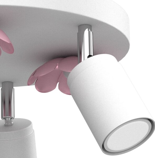 Faretto FLOWER 3xGU10/8W/230V bianco