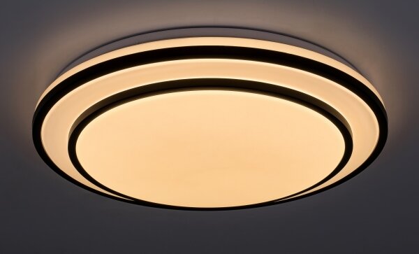 Rabalux 2130 - Plafoniera LED dimmerabile LUPITA LED/40W/230V nera + telecomando