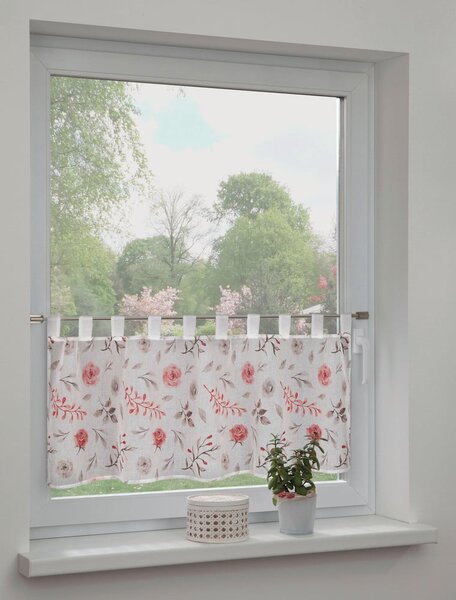 Tenda sottile bianca/rosa 135x45 cm Rose – Sehlbach