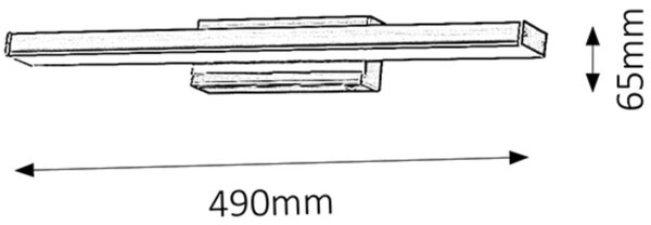 Rabalux 5897 - Applique da bagno JOHN LED/12W