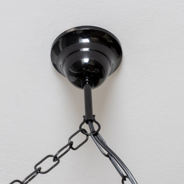 Brilagi - Lampadario a sospensione con catena QUEEN 6xE14/40W/230V faggio/noce