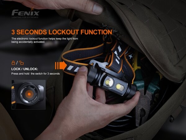Fenix HM70R - Lampada frontale LED ricaricabile 4xLED/1x21700 IP68 1600 lucente 800 h 5000 mAh