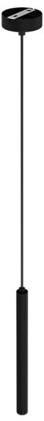 Lampadario a sospensione con filo YORU 1xG9/8W/230V 30 cm nero