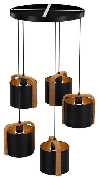 Lampadario su corda JONKO 5xE27/60W/230V