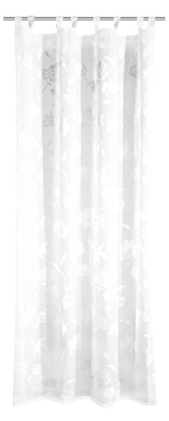 Tenda sottile bianca in voile 135x245 cm Flowers – Sehlbach