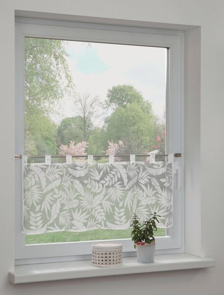 Tenda sottile bianca/grigia 120x45 cm Calista – Sehlbach