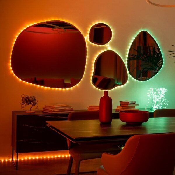Twinkly TWD060STP-B - LED RGB Striscia dimmerabile DOTS 60xLED 3 m Wi-Fi USB
