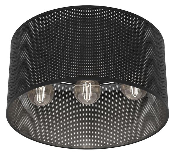 Lampadario a plafone LOFT SHADE 3xE27/60W/230V nero