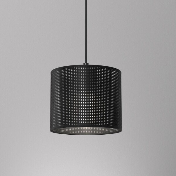 Lampadario a sospensione con filo LOFT SHADE 1xE27/60W/230V diametro 18 cm nero