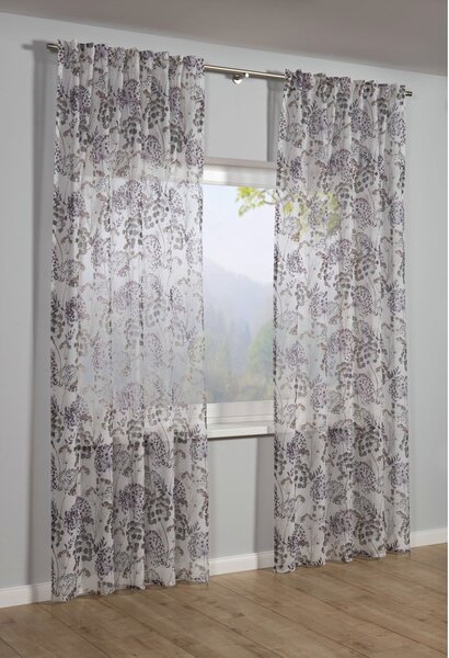 Tenda viola/grigia 135x245 cm Birds and Roses – Sehlbach