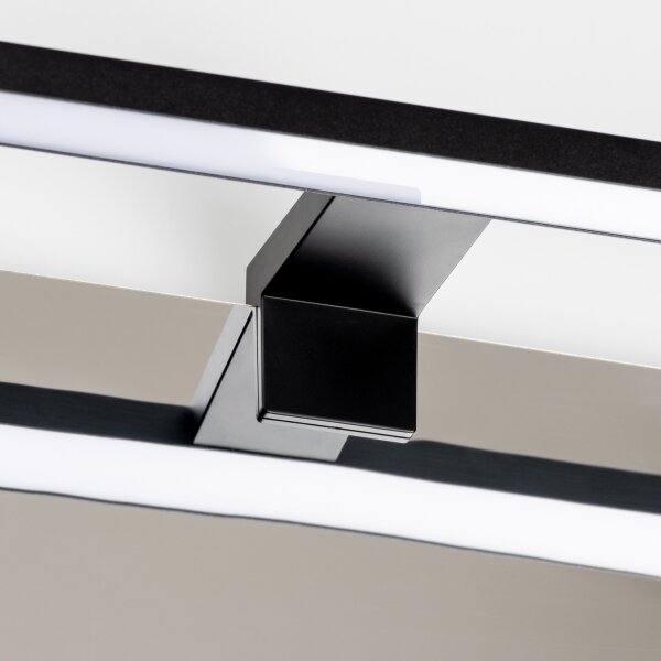 Aigostar - Illuminazione per specchio da bagno a LED 8W/230V 4000K 40 cm IP44 nero