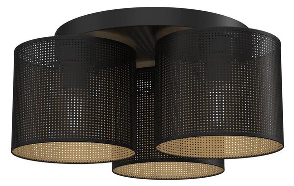 Lampadario a plafone LOFT SHADE 3xE27/60W/230V nero/oro