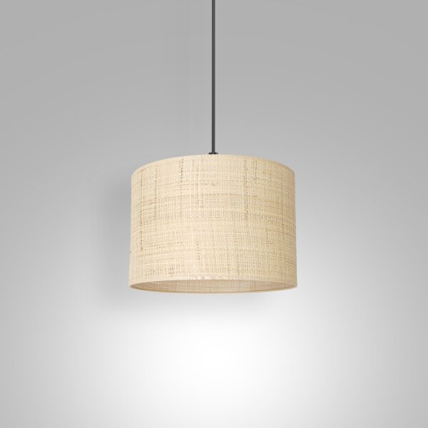 Lampadario a sospensione con filo RATTAN 1xE27/60W/230V diametro 25 cm rattan
